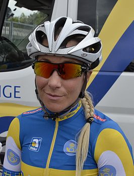 Sara Mustonen op het WK in 2013