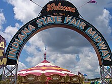 Entrance to the Indiana State Fair Midway in 2008 2008 Indiana State Fair 18.jpg