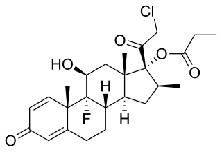 <span class="mw-page-title-main">Clobetasol propionate</span> Medication