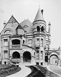 Elizabeth Plankinton House viewed from the south in 1890