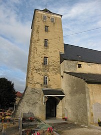 Lo campanar de la glèisa.