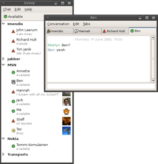 <span class="mw-page-title-main">Instant messaging</span> Form of computer communication over the internet or locally