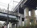 蛇窪の二重跨線線路橋。