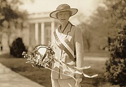 Joy Young Rogers outside the White House