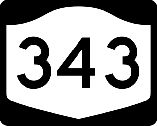 <span class="mw-page-title-main">State Route 343 (New York−Connecticut)</span> Highway in New York and Connecticut