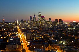 From the north at Temple University's Morgan Hall on Broad Street, 2013