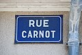 Aujourd'hui, de nombreuses rues portent le nom Carnot.