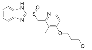 <span class="mw-page-title-main">Rabeprazole</span> Stomach acid suppressing medication