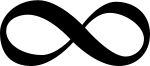 "Uendelig" symboleres med et "liggende otte-tal" inden for matematikken.