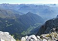 vista su Val Canale dal monte Arera