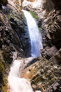 <span class="mw-page-title-main">Zapata Falls</span> Waterfall in San Luis Valley, Colorado