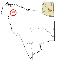 Location of Tonto Apache Reservation