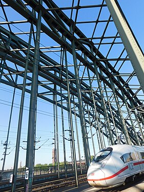 Railway Bridge in Cologne Germany