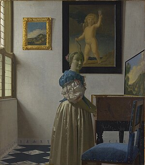 Lady Standing at a Virginal