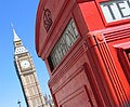 Red telephone box and Big Ben