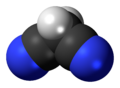 Spacefill model of malononitrile