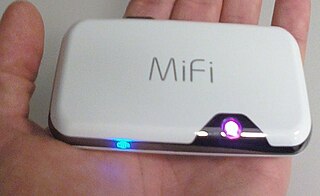 <span class="mw-page-title-main">MiFi</span> Brand name for a wireless router that acts as mobile Wi-Fi hotspot