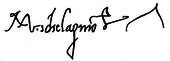 signature de Michel-Ange