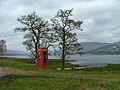 Remote telephone box in Blaich