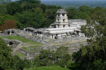 Palenque egyik építménye (Chiapas, Mexikó), 7-8. század