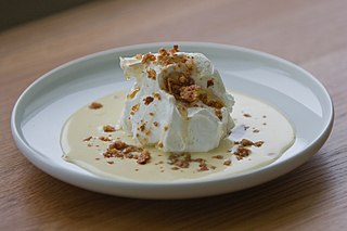 <span class="mw-page-title-main">Floating island (dessert)</span> Dessert made with meringue and crème anglaise