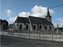 L'église Saint-Aubin.