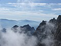 Blick nach Südwesten kurz vor Beginn des Màrmol-Klettersteigs