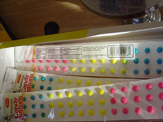 <span class="mw-page-title-main">Candy Buttons</span> Round peg candy brand sold by NECCO