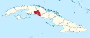 Localização da província de Cienfuegos