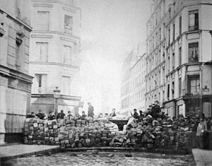 Barricade située rue Sedaine.