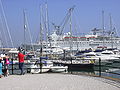 MS Delphin, the flagship of the Hansa Kreuzfahrten Fleet, docked at Falmouth