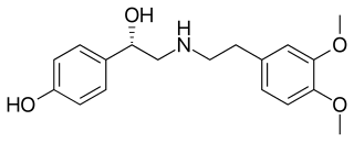 <span class="mw-page-title-main">Denopamine</span> Chemical compound