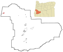 Location in Oregon