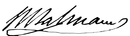 Firma di José Manuel Balmaceda