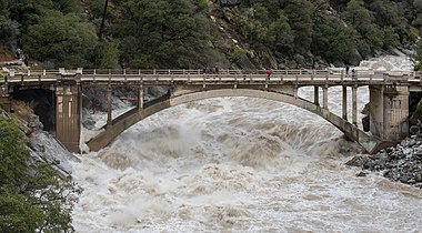 South Yuba River, in flood