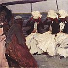 George Hendrik Breitner, Pokład spacerowy z trzema damami, 1897