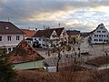 Blick vom Schloss in die Zusmarshauser Straße