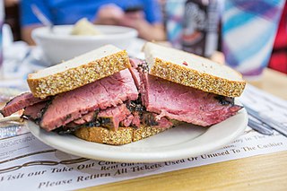 <span class="mw-page-title-main">Jewish rye bread</span> Bread commonly used in Jewish deli sandwiches