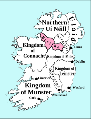 <span class="mw-page-title-main">Kingdom of Breifne</span> Medieval kingdom in Ireland