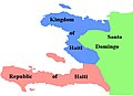 Image 5The Kingdom of Haiti in the North and the Republic of Haiti in the South (from History of Haiti)