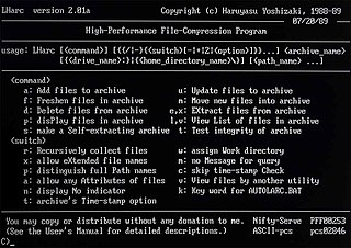 <span class="mw-page-title-main">LHA (file format)</span>