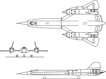 YF-12三面図