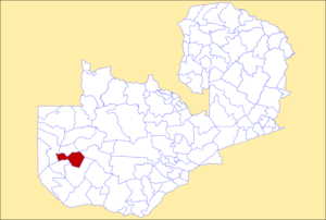 District location in Zambia