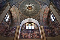 Murals in the Grand Rotunda of the Los Angeles Central Library depicting California history (1933)