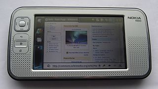 <span class="mw-page-title-main">Nokia N800</span> Internet appliance by Nokia