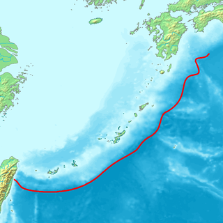 <span class="mw-page-title-main">Ryukyu Trench</span> Oceanic trench along the southeastern edge of Japans Ryukyu Islands in the Pacific Ocean