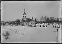 The monastery church c. 1911 (photo by Ellisif Wessel)