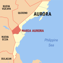 Peta Aurora dengan Maria Aurora dipaparkan