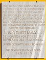 English: Memorial plaque for captain Elseer Deutsch: Gedenktafel für Hauptmann Eglseer