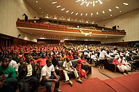 Großer Saal im Palais du peuple, bei einem Friedenskonzert 2010